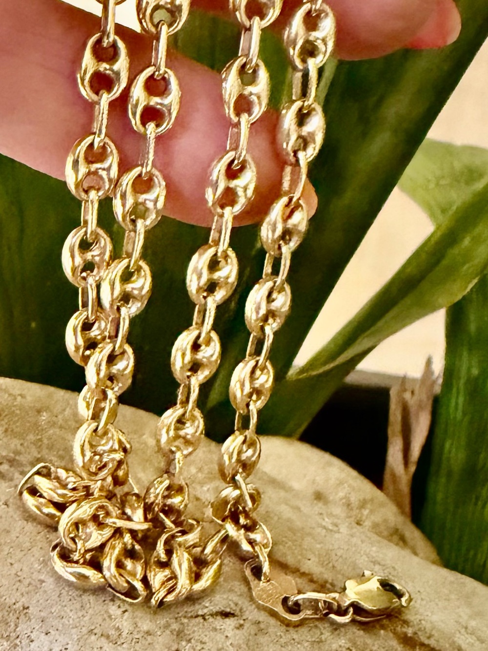 14 karat gold, mariner chain - Picture 3 of 5